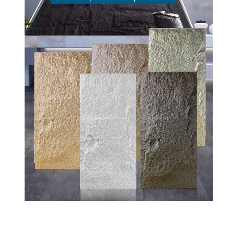 Fábrica Pu Stone Wall Panel Pu Faux Stone Panels Fungus Look 1200x600mm Painel decorativo interior interior Fungus Deco Parede