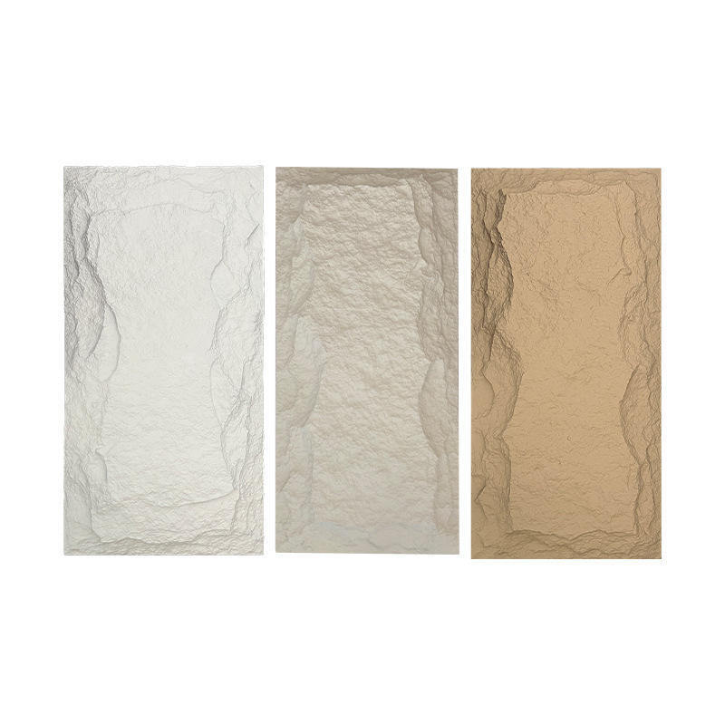 Interno multifuncional Leve PU revestimento de facade de rocha artificial exterior decoração 3D painel de parede de pedra de alta qualidade