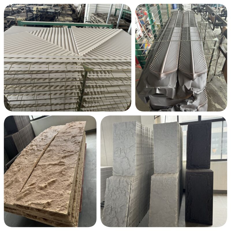 Venda direta de fábrica Painel de parede de pedra de PU Leve Modernos Painéis de parede e placas de pedra artificial à prova d'água Facil de montar