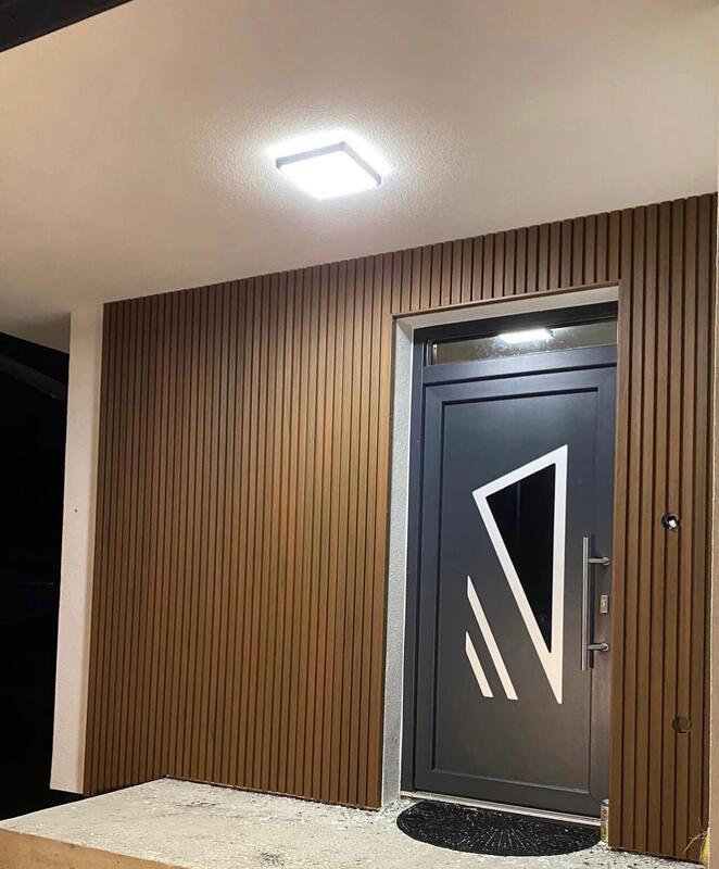 Painel de fachada de WPC moderno revestimento de parede exterior painel de parede Wpc para hotel