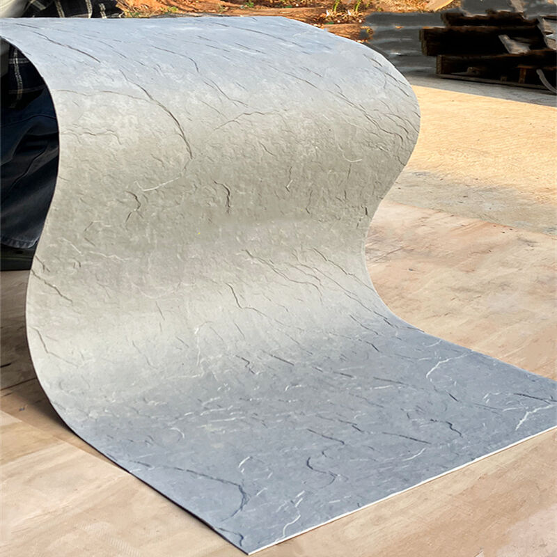 Decoração de parede interior/exterior flexível e ecológica Painéis de revestimento de pedra natural à prova de fogo e à prova d'água Pedra artificial