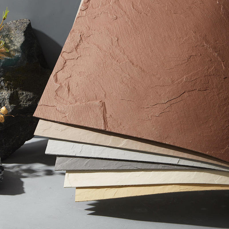 Painéis de Parede de Travertino Falso Macio à Prova d'Água e Fogo, Estilo Clássico, Dobráveis, Revestimento Interior Artificial Flexível