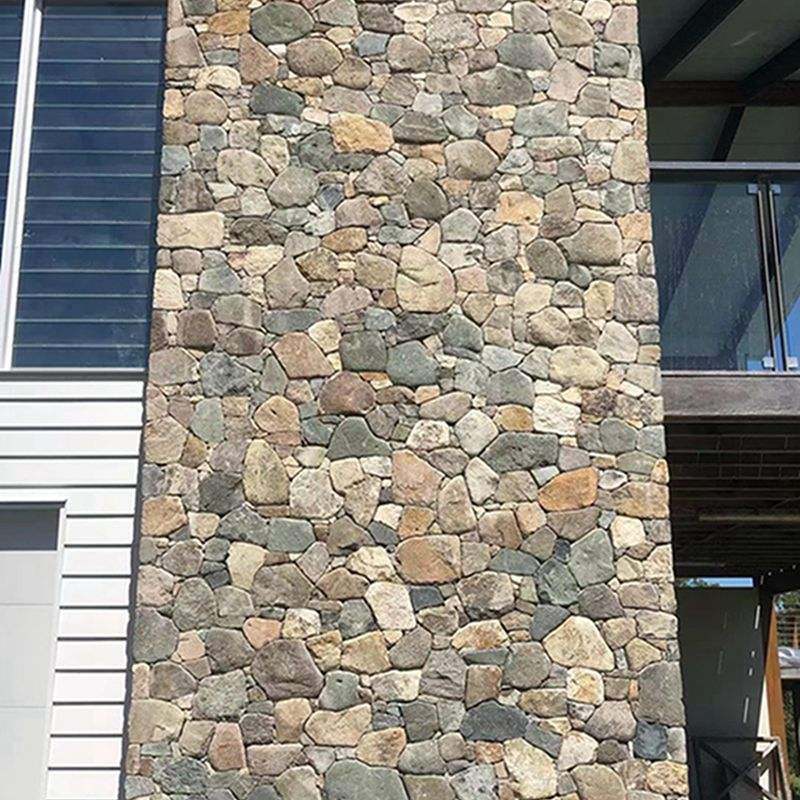 Revestimento de revestimento de chapa natural para coluna de banheiro Parede exterior e interior em Kerala Painéis de pedra