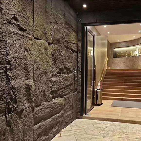 Panela de parede de pedra de PU de design moderno e leve de poliuretano decorativo