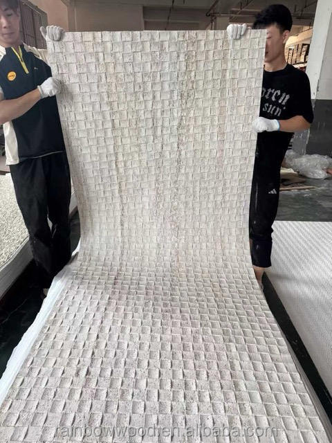 MCM Soft Series Design moderno Flexível Artificial Eco-friendly Fireproof Waterproof Big Slab Decoração de parede exterior interior 3D