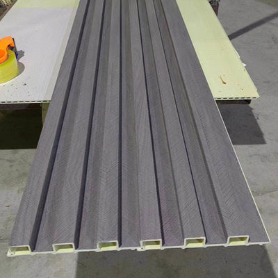 Painel de parede interior da decoração moderna WPC da casa de 9mm 2.5cm para o fundo da tevê