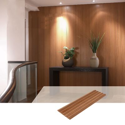 Painel de parede interior decorativo 159*10mm da sala de visitas WPC que Waterproofing