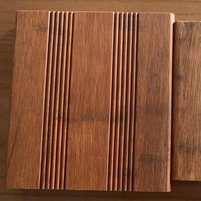 Planilhas de piso de bambu impermeáveis Estrusão de superfície tecida natural ao ar livre