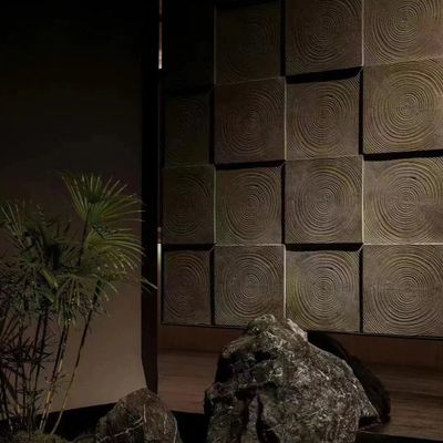 Painel de parede de pedra de PU leve Painel de parede de pedra de poliuretano artificial 3D