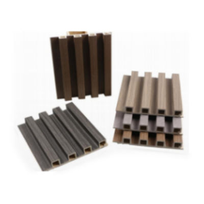 Preço de fábrica Interiores Impermeável Impermeável Madeira Composite Parede Louvers Exterior WPC painéis de parede decorativos