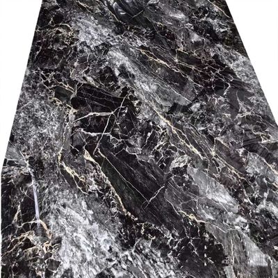 Painel de parede de folha de mármore UV PVC leve em 3 mm ou 4 mm espessura 3d