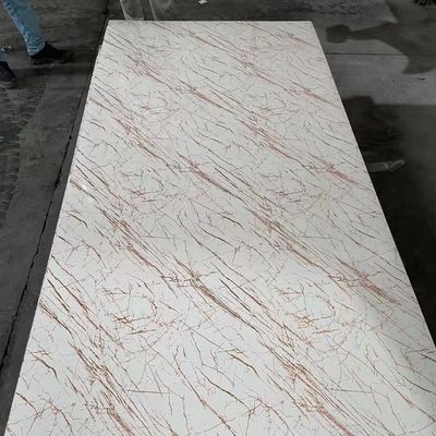 Fabricante chinês 1220x2440mm 3mm PVC de mármore UV revestimento folha de painel de parede