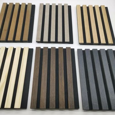 FSC Certificado Venda por grosso de placas de isolamento acústico de feltro painéis de parede à prova de som painéis acústicos de madeira painéis acústicos com ranhuras