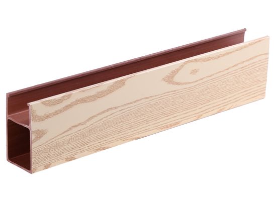 Tubos de PVC quadrados e ocos para interiores, ecológicos, de madeira, plástico e madeira, para divisória