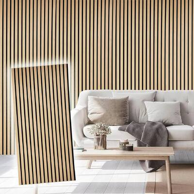 Painéis acústicos Painéis de parede Painéis de parede PET MDF Decoração de parede acústica para móveis Painéis de parede acústicos de madeira design moderno Flexível