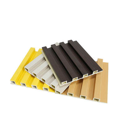 Painel externo Wpc Painel de parede Madeira plástico Modern Design Board Exterior Compósito Wpc 3D Painel de parede exterior