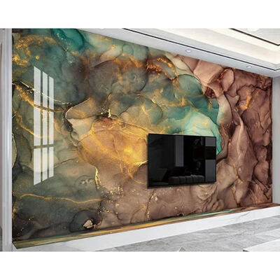 Painel de mármore PVC com design 3D leve e à prova d'água para painel de parede, placa de mármore UV para decoração de interiores