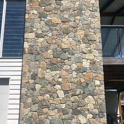 Revestimento de revestimento de chapa natural para coluna de banheiro Parede exterior e interior em Kerala Painéis de pedra