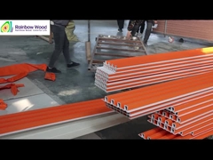 Painel de parede interior de madeira plástica de revestimento composto de parede flutuada