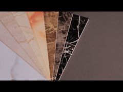 Última Placa de Mármore PVC com Revestimento UV Impermeável e Instalação Intertravada para Sala de Estar.