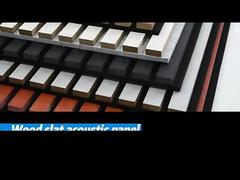 Painel de parede de madeira acústico