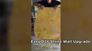 A instalação fácil de DIY dos painéis de parede de pedra macia flexíveis