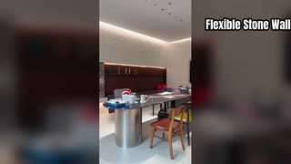 Painéis de pedra flexíveis à prova de fogo e à prova d'água